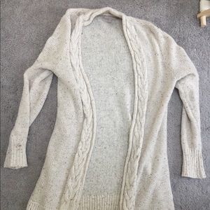 Banana Republic beige knee-length cardigan